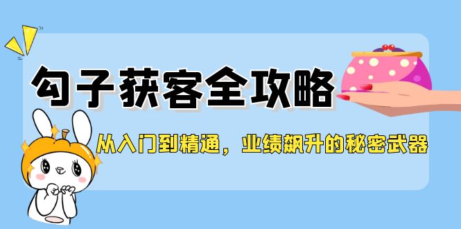 从入门到精通，勾子获客全攻略，业绩飙升的秘密武器跨境课程-外贸教程-精品网课-电商运营课库课堂