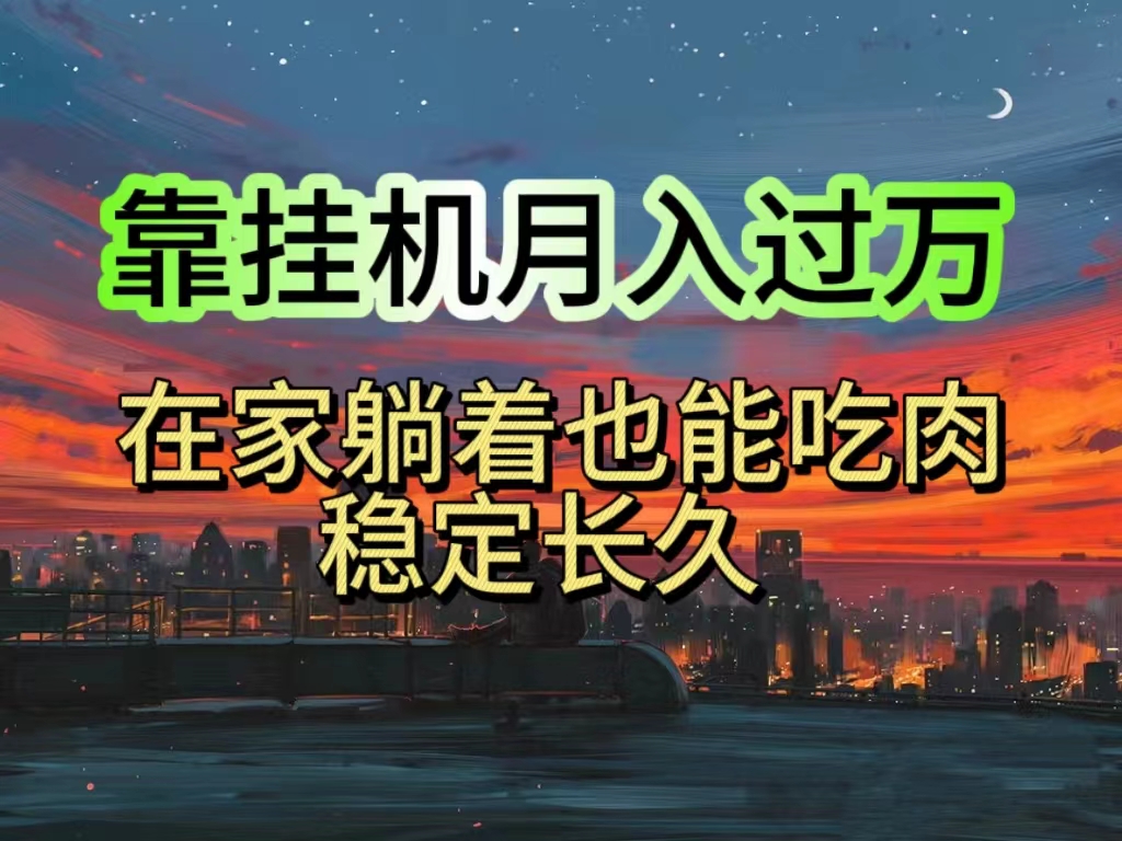 挂机项目日入1000+，躺着也能吃肉，适合宝爸宝妈学生党工作室，电脑手…跨境课程-外贸教程-精品网课-电商运营课库课堂