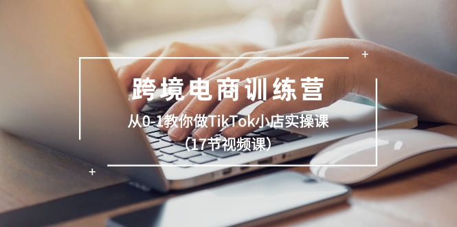 跨境电商训练营：从0-1教你做TikTok小店实操课（17节视频课）跨境课程-外贸教程-精品网课-电商运营课库课堂