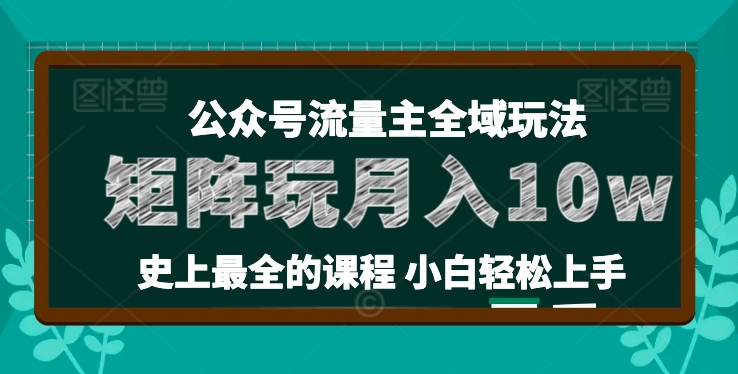 麦子甜公众号流量主全新玩法，核心36讲小白也能做矩阵，月入10w+跨境课程-外贸教程-精品网课-电商运营课库课堂