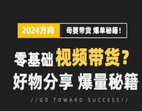 短视频母婴赛道实操流量训练营，零基础视频带货，好物分享，爆量秘籍跨境课程-外贸教程-精品网课-电商运营课库课堂