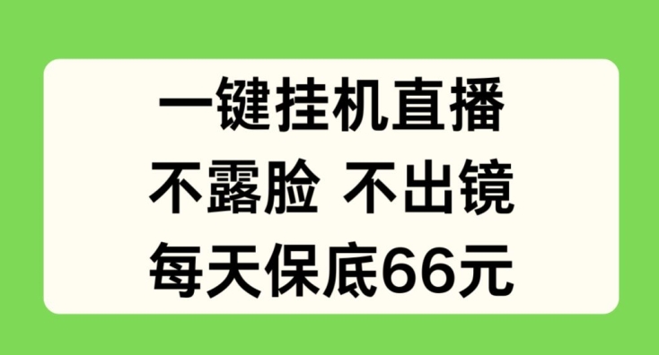 一键挂JI直播，不露脸不出境，每天保底66元跨境课程-外贸教程-精品网课-电商运营课库课堂