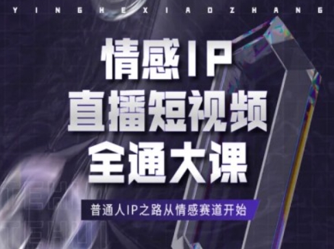 情感IP直播短视频全通大课，普通人IP之路从情感赛道开始跨境课程-外贸教程-精品网课-电商运营课库课堂