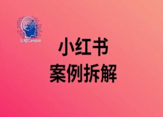 小红书案例拆解，深度解读小红书40万粉跨境课程-外贸教程-精品网课-电商运营课库课堂