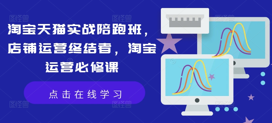 淘宝天猫实战陪跑班，店铺运营终结者，淘宝运营必修课跨境课程-外贸教程-精品网课-电商运营课库课堂