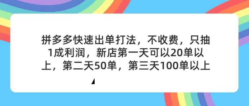 拼多多2天起店，只合作不卖课不收费，上架产品无偿对接，只需要你回…跨境课程-外贸教程-精品网课-电商运营课库课堂