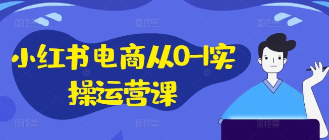 小红书电商从0-1实操运营课，小红书手机实操小红书/IP和私域课/小红书电商电脑实操板块等跨境课程-外贸教程-精品网课-电商运营课库课堂