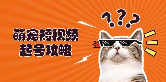 萌宠短视频起号攻略：定位搭建推流全解析，助力新手轻松打造爆款跨境课程-外贸教程-精品网课-电商运营课库课堂