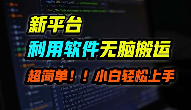 B站平台用软件无脑搬运，月赚10000+，小白也能轻松上手跨境课程-外贸教程-精品网课-电商运营课库课堂