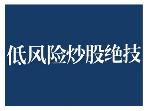 2024低风险股票实操营，低风险，高回报跨境课程-外贸教程-精品网课-电商运营课库课堂