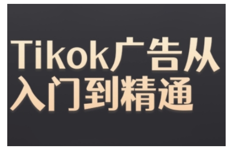 Tiktok Ads实操教程，Tiktok广告从入门到精通跨境课程-外贸教程-精品网课-电商运营课库课堂