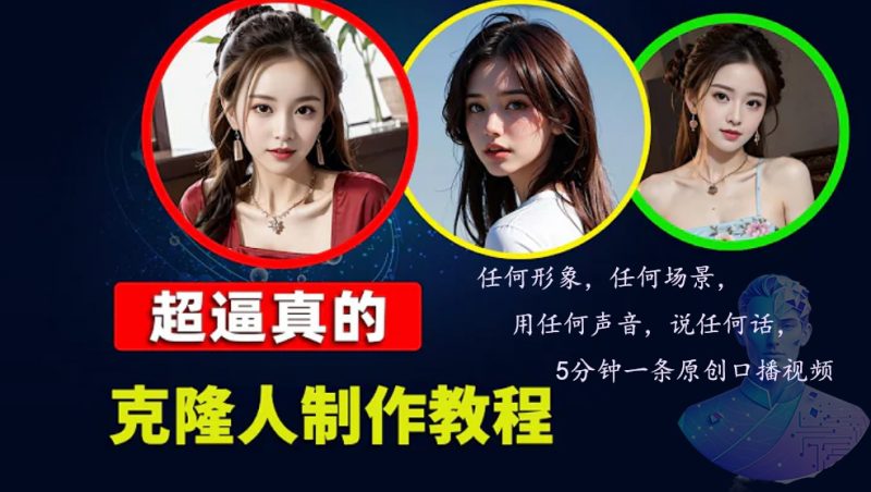 数字人2.0，2024下半年最火项目，无限免费生成视频，任何场景，用任何…跨境课程-外贸教程-精品网课-电商运营课库课堂