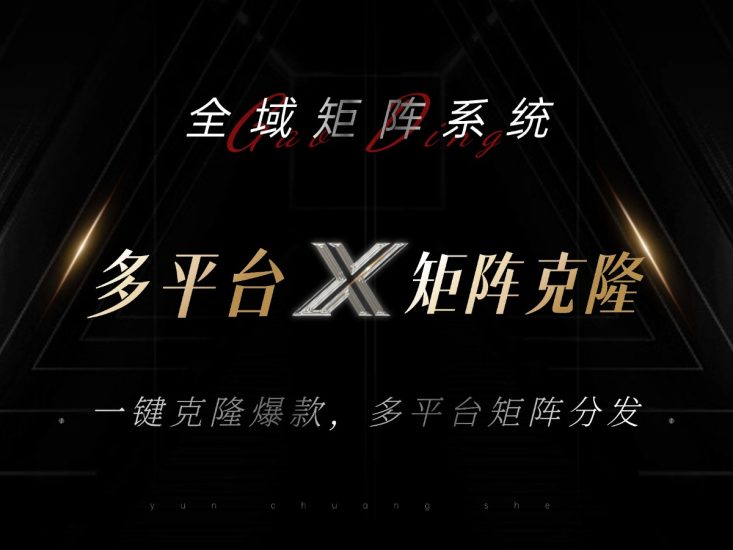 全域矩阵系统，可一键克隆爆款矩阵分发到多个平台！矩阵操作日引流500+！跨境课程-外贸教程-精品网课-电商运营课库课堂