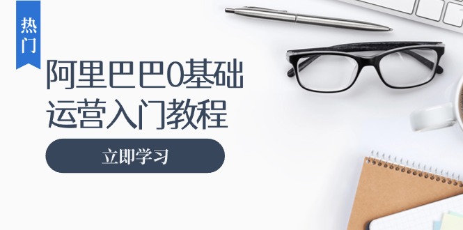 阿里巴巴运营零基础入门教程：涵盖开店、运营、推广，快速成为电商高手跨境课程-外贸教程-精品网课-电商运营课库课堂