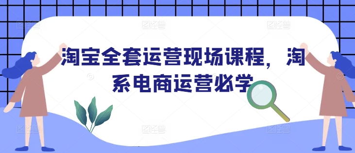 淘宝全套运营现场课程，淘系电商运营必学跨境课程-外贸教程-精品网课-电商运营课库课堂