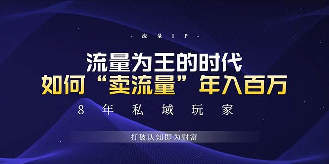 未来如何通过“卖流量”年入百万，跨越一切周期绝对蓝海项目跨境课程-外贸教程-精品网课-电商运营课库课堂