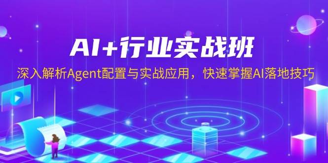 AI+行业实战班，深入解析Agent配置与实战应用，快速掌握AI落地技巧跨境课程-外贸教程-精品网课-电商运营课库课堂