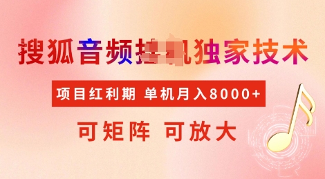 全网首发搜狐音频挂JI独家技术，项目红利期，可矩阵可放大，稳定月入8k跨境课程-外贸教程-精品网课-电商运营课库课堂