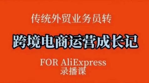 跨境电商速卖通运营课，​运营方法论+后台实操，逻辑清晰跨境课程-外贸教程-精品网课-电商运营课库课堂