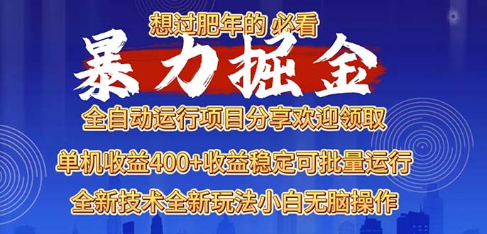 2025暴力掘金项目，想过肥年必看！跨境课程-外贸教程-精品网课-电商运营课库课堂