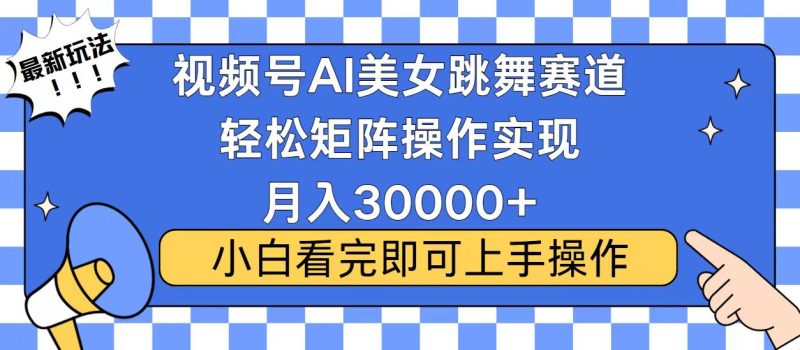 视频号蓝海赛道玩法，当天起号，拉爆流量收益，小白也能轻松月入30000+跨境课程-外贸教程-精品网课-电商运营课库课堂