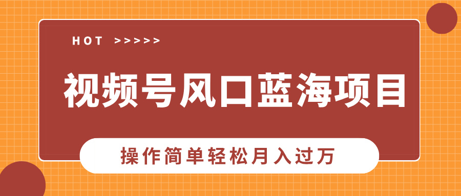 视频号风口蓝海项目，中老年人的流量密码，操作简单轻松月入过万跨境课程-外贸教程-精品网课-电商运营课库课堂
