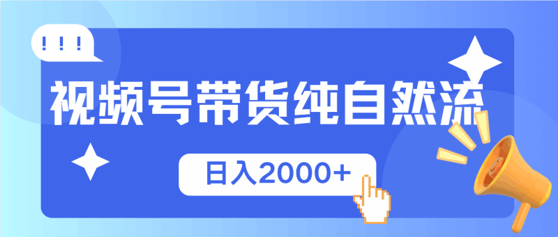 视频号带货，纯自然流，起号简单，爆率高轻松日入2000+跨境课程-外贸教程-精品网课-电商运营课库课堂