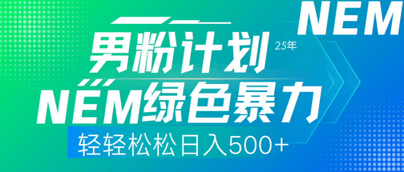 25年新男粉计划绿色暴力项目轻轻松松日收500+跨境课程-外贸教程-精品网课-电商运营课库课堂