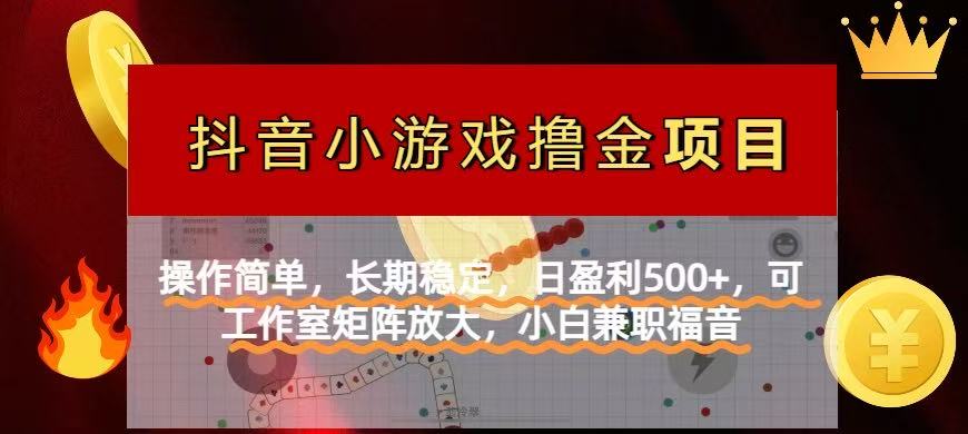 【抖音小游戏发行人计划项目】操作简单，长期稳定，日盈利500+，可工作…跨境课程-外贸教程-精品网课-电商运营课库课堂