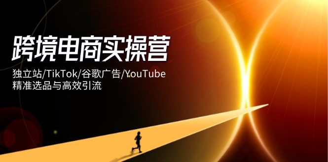 跨境电商实操营：独立站/TikTok/谷歌广告/YouTube，精准选品与高效引流跨境课程-外贸教程-精品网课-电商运营课库课堂