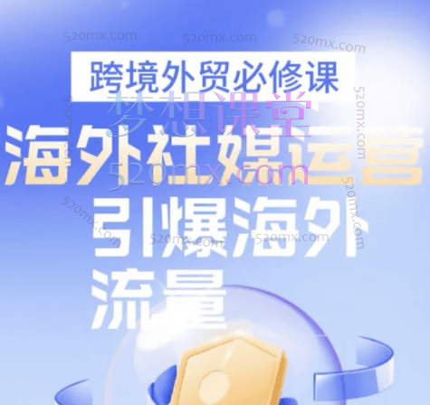 跨境电商小p哥：外贸跨境电商-海外社媒运营课跨境课程-外贸教程-精品网课-电商运营课库课堂