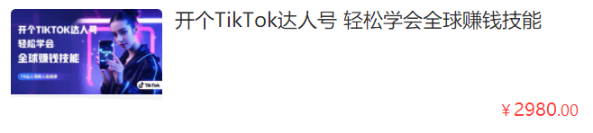 大西南出海开个TikTok达人号 轻松学会全球赚钱技能跨境课程-外贸教程-精品网课-电商运营课库课堂