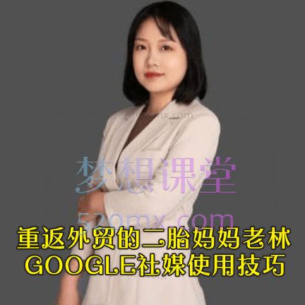 重返外贸的二胎妈妈老林：GOOGLE社媒使用技巧跨境课程-外贸教程-精品网课-电商运营课库课堂
