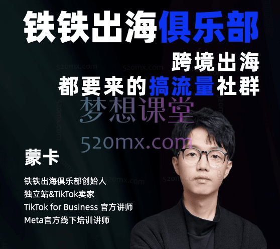 蒙卡跨境电商独立站训练营，从建站到营销的全方位课程跨境课程-外贸教程-精品网课-电商运营课库课堂