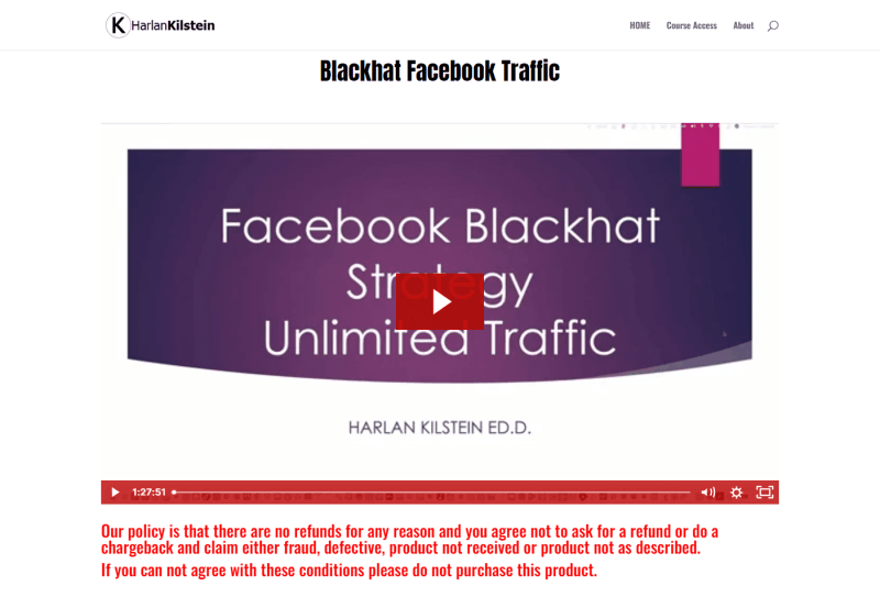 Blackhat Facebook Traffic 黑帽脸书流量跨境课程:利基选择 + 页面运营 + 流量技巧课程跨境课程-外贸教程-精品网课-电商运营课库课堂