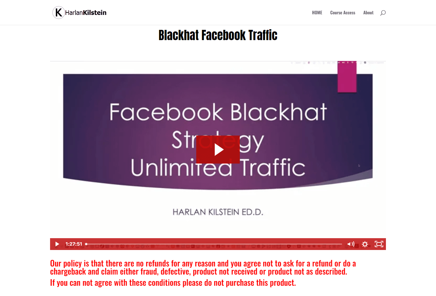Blackhat Facebook Traffic（黑帽脸书流量）跨境课程-外贸教程-精品网课-电商运营课库课堂