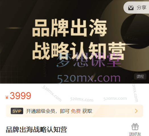 任小姐出海战略咨询品牌出海战略认知营，从零开始打造出海品牌精准地找到你的目标用户跨境课程-外贸教程-精品网课-电商运营课库课堂