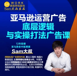 Sam大叔（山姆）亚马逊运营广告底层逻辑与实操打法广告课跨境课程-外贸教程-精品网课-电商运营课库课堂