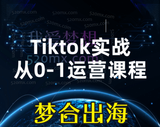 梦合出海TIKTOK广告投放课程（从0-1实操课）跨境课程-外贸教程-精品网课-电商运营课库课堂