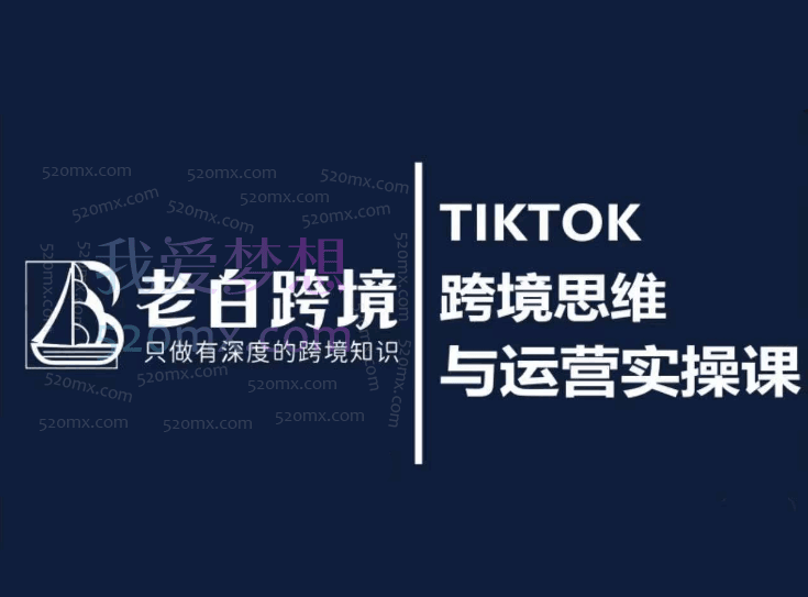 老白跨境：老白的TIKTOK跨境思维与运营实操课跨境课程-外贸教程-精品网课-电商运营课库课堂