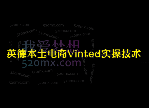 英德本土电商Vinted实操技术跨境课程-外贸教程-精品网课-电商运营课库课堂