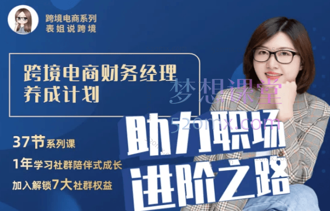 多米跨境财税：跨境电商财务经理养成计划（社群陪伴成长营）跨境课程-外贸教程-精品网课-电商运营课库课堂