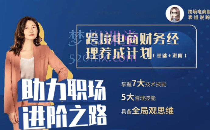 多米跨境电商跨境电商财务进阶跨境课程-外贸教程-精品网课-电商运营课库课堂