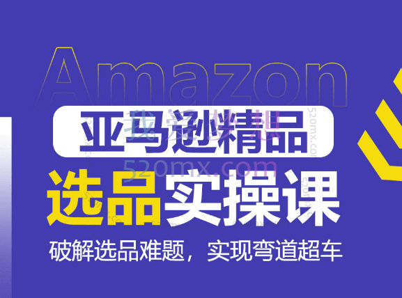 亚马逊精品选品实操课，破解选品难题，实现弯道超车跨境课程-外贸教程-精品网课-电商运营课库课堂