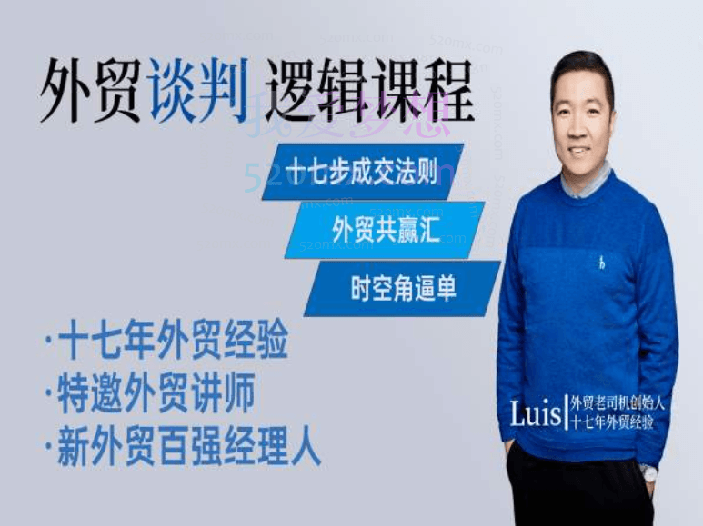 外贸老司机老张:【外贸私房课】外贸底层逻辑全流程，外贸百强经理人跨境课程-外贸教程-精品网课-电商运营课库课堂