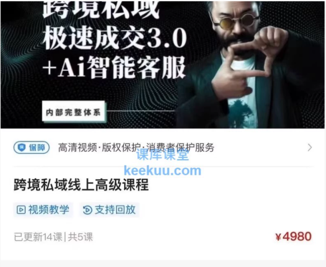 2025山姆神 sam 跨境私域 3.0 高级课:AI 智能客服 + TikTok 引流 + 极速成交全体系跨境课程-外贸教程-精品网课-电商运营课库课堂