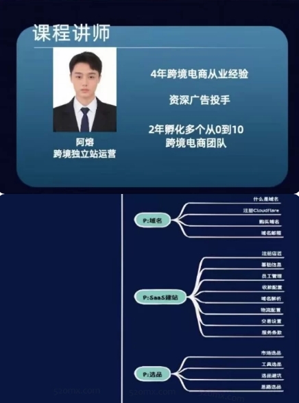 阿熔跨境电商独立站 + 私域线上实操陪跑课 从 0 到 10 全链路运营 + 多平台广告投放-课库课堂
