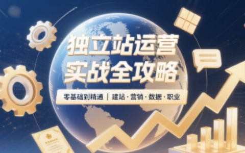 独立站运营实战大师课:建站×选品×引流×SEO×团队管理(2025最新版)跨境课程-外贸教程-精品网课-电商运营课库课堂