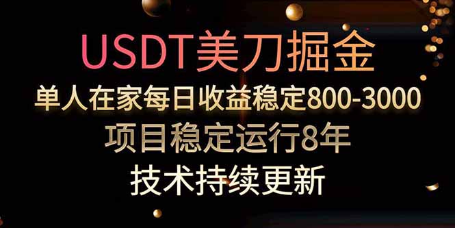 USDT美刀掘金，单人每日收益800-3000，稳定运行8年跨境课程-外贸教程-精品网课-电商运营课库课堂