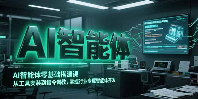 AI智能体零基础搭建课，从工具安装到指令调教，掌握行业专属智能体开发…跨境课程-外贸教程-精品网课-电商运营课库课堂